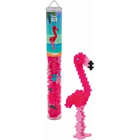 TUBE PLUPLUS FLAMANT ROSE JEUX CONSTRUCTION PLUSPLUS -1