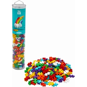 MEGA TUBE ARC EN CIEL 240PCS JEUX CONSTRUCTION PLUSPLUS -1