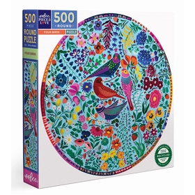 500 PCS ROND OISEAUX PUZZLES EEBOO -1