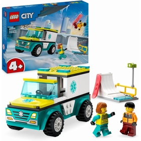 SNOWBOARDEUR AMBULANCE 60403 JEUX CONSTRUCTION LEGO CITY -1