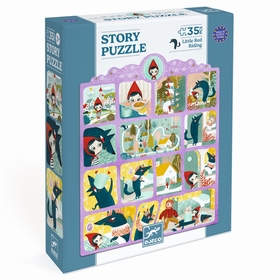 PUZZLE STORY CHAPERON ROUGE PUZZLES DJECO -1