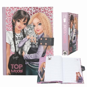 CARNET SECRET A CODE TOP MODEL JEUX CREATIFS TOP MODEL -1