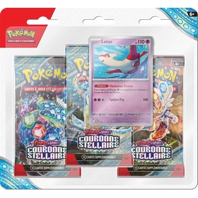 PACK 3 BOOSTERS COURONNE STELL CARTES COLLECTION POKEMON -1