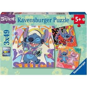 PUZZLES 3X 49 PCS STITCH PUZZLES RAVENSBURGER -1