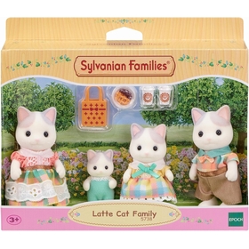 FAMILLE CHAT LATT FIGURINES SYLVANIAN -1