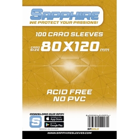 100 PROTEGE CARTES 80*120MM CARTES COLLECTION SAPHIRE -1