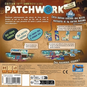 PATCHWORK 10 EME ANNIV JEUX SOCIETE FUN FORGE -2