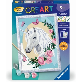 NUMERO ART LICORNE FLEURIE JEUX CREATIFS RAVENSBURGER -1