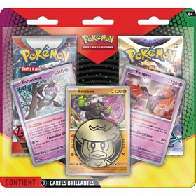 PACK 2 BOOSTERS +3 CARTES CARTES COLLECTION POKEMON -1