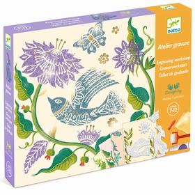 ATELIER GRAVURE PASSIFLORE JEUX CREATIFS DJECO -1