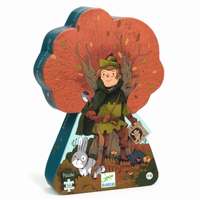 PUZZLE SILHOUETTE ROBIN 4 ANS PUZZLES DJECO -1