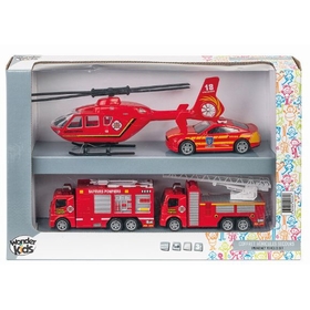 4 VEHICULES POMPIER VEHICULES DIVERS -1