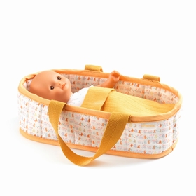 PETIT POUPON 20CM + COUFFIN POUPEES DJECO -1