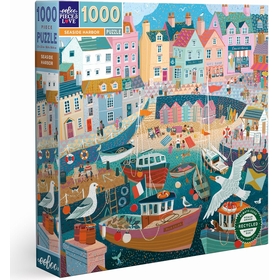 1000 PCS EEBOO SEASIDE HARBOR PUZZLES EEBOO -1