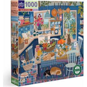 1000 PCS EEBOO BLUE KITCHEN PUZZLES EEBOO -1