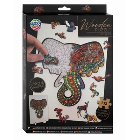 WOODEN PUZ ELEPHANT 132PCS PUZZLES DIVERS -1