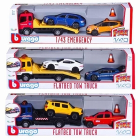 1 D�PANNEUSE AVEC 2 V�HI. 1/43 VEHICULES BURAGO -1