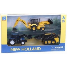 3 DIE CAST NEW HOLLAND VEHICULES NEWRAY -1