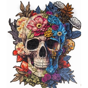 WOODEN 232PCS SKULL PUZZLES SMART GAMES -2