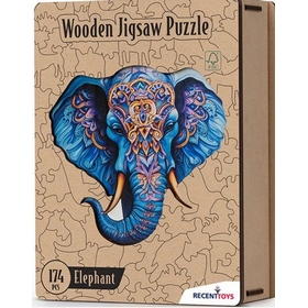 WOODEN 174 PCS ELEPHANT PUZZLES SMART GAMES -1