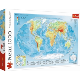 PUZZLES 1000 CARTE MONDE PUZZLES TREFL -1