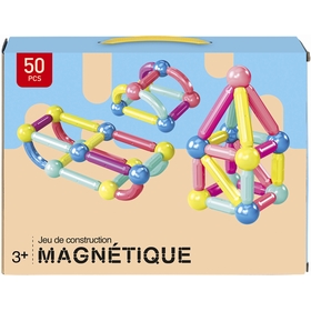 CONSTRUCTION MAGNETIQUE 50 PCS JEUX CONSTRUCTION WDK -1