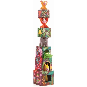 CUBE + ANIM JUNGLE DJECO JOUETS EVEIL DJECO -2