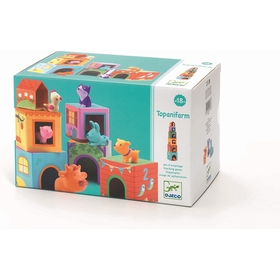 CUBE + ANIMAUX JOUETS EVEIL DJECO -1