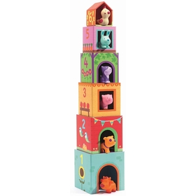 CUBE + ANIMAUX JOUETS EVEIL DJECO -2