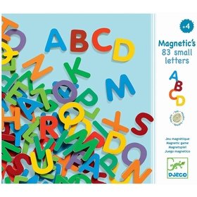 83 LETTRES  MAGNET MAJ BOIS JEUX EDUCATIFS DJECO -1