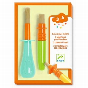 3 PINCEAUX MALINS PETIT JEUX CREATIFS DJECO -1