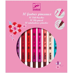 FEUTRES PINCEAUX ROSE JEUX CREATIFS DJECO -1