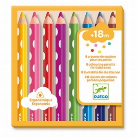 8 CRAYONS COULEUR POUR PETITS JEUX CREATIFS DJECO -1