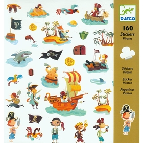 160 STICKERS PIRATES JEUX CREATIFS DJECO -1