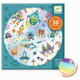 30 STICKERS HOLOGRAPHIC JEUX CREATIFS DJECO -1