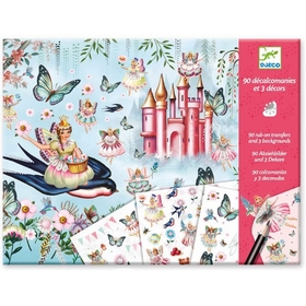 90 DECAL. 3 DECORS PRINCESSES JEUX CREATIFS DJECO -1