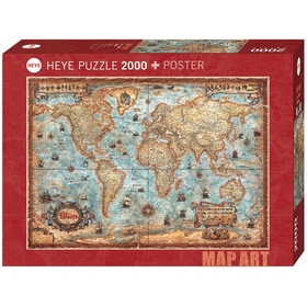 PUZZLES 2000 MAP ART PUZZLES HEYE -1