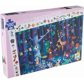 PUZ OBSERVATION 100 PCS FORET PUZZLES DJECO -1