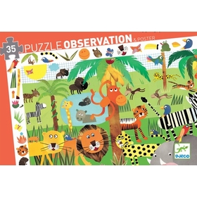 PUZ OBSERVATION JUNGLE 3 ANS+ PUZZLES DJECO -1