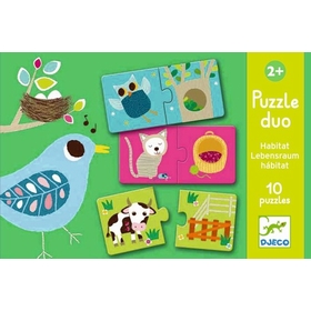 PUZZLE DUO HABITAT PUZZLES DJECO -1