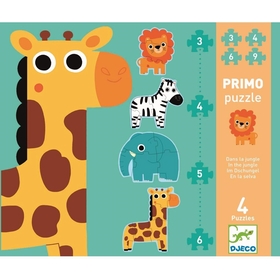 4 PUZZLE 3, 4, 5 ET 6 PCS PUZZLES DJECO -1