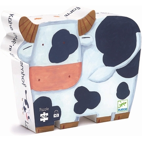 PUZZLE SILHOUETTE VACHE 3 ANS+ PUZZLES DJECO -1