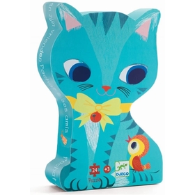 PUZZLE SILHOUETTE CHAT 3 ANS+ PUZZLES DJECO -1