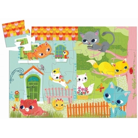 PUZZLE SILHOUETTE CHAT 3 ANS+ PUZZLES DJECO -2