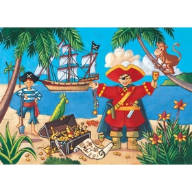 PUZZLE SILHOUETTE PIRATE 4 ANS PUZZLES DJECO -2