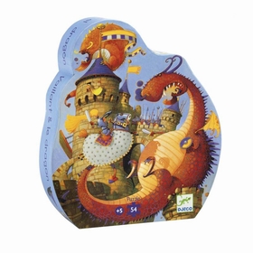 PUZZLE SILHOUETTE DRAG. 5 ANS+ PUZZLES DJECO -1