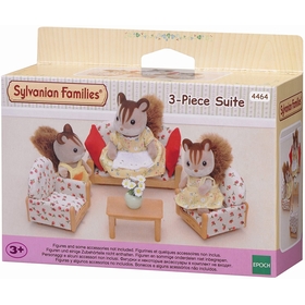 SYLVANIAN CANAPE + FAUTEUILS FIGURINES SYLVANIAN -1