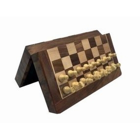 ECHECS BOIS PLIABLE 18 CM JEUX SOCIETE DIVERS -1