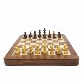 ECHECS BOIS PLIABLE 30 CM JEUX SOCIETE DIVERS -1