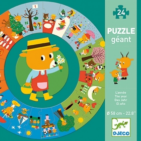 PUZZLE GEANT L ANNEE 3 ANS+ PUZZLES DJECO -1